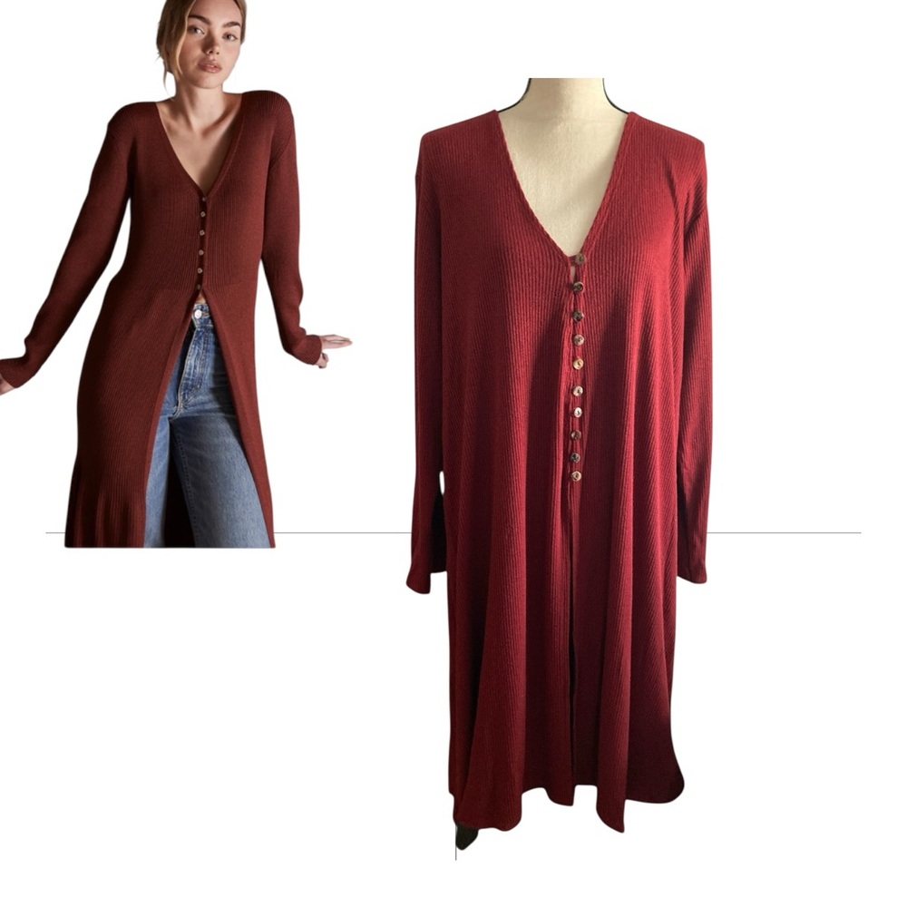 Women’s Macy’s kaktus plus size cardigan buttons lagenlook spring plus siz